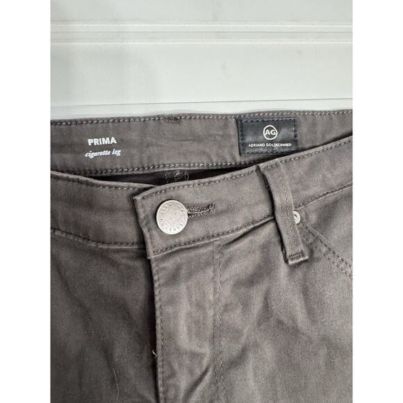 AG Adriano Goldschmied Prima Women's Size 28R Gray Denim Cigarette Leg Jeans - Picture 3 of 8